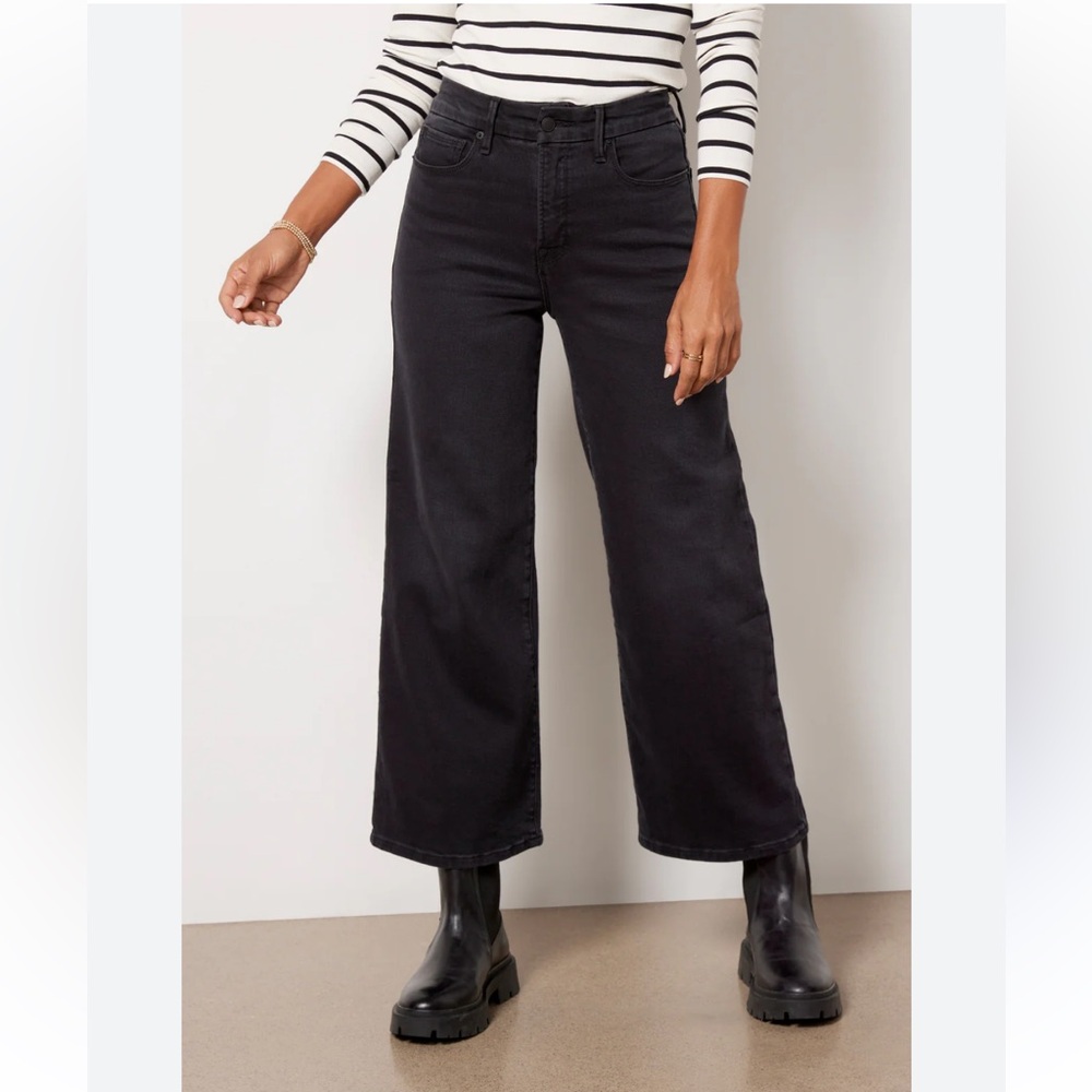 GOOD AMERICAN - wide leg, crop jean, Size 2/26